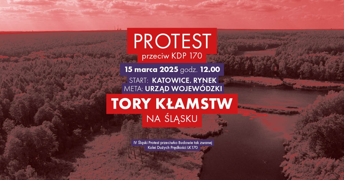 Protest Przeciwko Aktualnym Przebiegom Kolei Dużych Prędkości